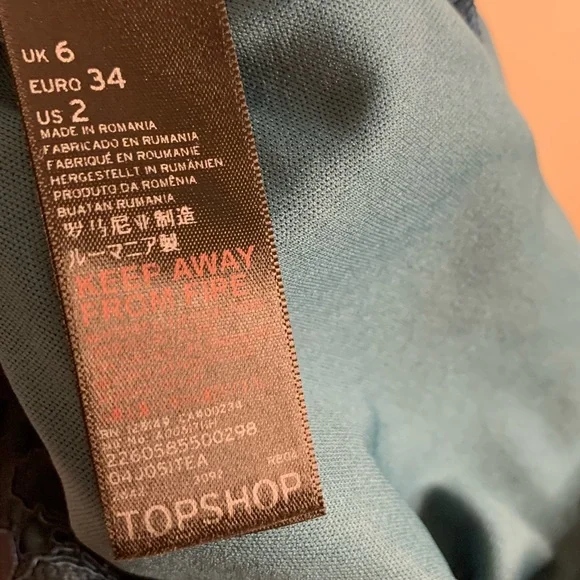 Topshop Dark Green Lace Dress - Picture 9 of 10